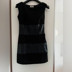 Else Black Sheath Mini Dress Sleeveless Crew Neck